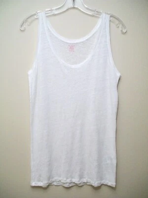 Majestic Paris Tank Top EU sz 2 or S Extrafine 100% Linen Knit White - Image 1 of 4