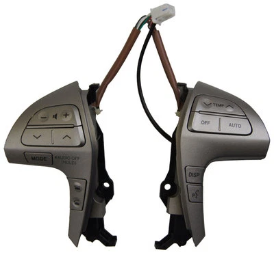 2007-2011 Toyota Camry XLE & Hybrid Steering Wheel Switches Silver 8425006040 - Image 1 of 4