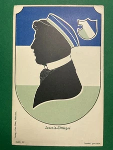 Studentika - Couleurkarte Corps Saxonia Göttingen - ungel. - Bild 1 von 2