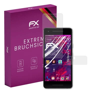 atFoliX Glasfolie für Google Pixel 2 Displayfolie 9H Schutzpanzer - Bild 1 von 4