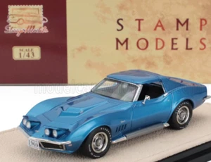 meravigliosa resina-modello auto 1/43 CHEVROLET CORVETTE L88 T-ROOF-COUPE chiuso bluemet - Foto 1 di 2