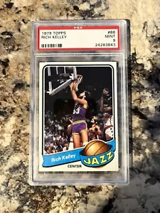 PSA 9 MINT BASKETBALL CARD 1979 Rich Kelley Utah Jazz LOW POP - Picture 1 of 2