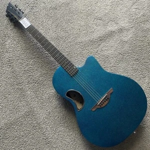 Guitarra acústica Ovation Singer azul metálico de fibra de carbono - Imagen 1 de 11