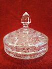 Vintage Anchor Hocking Covered  Crystal Candy Dish