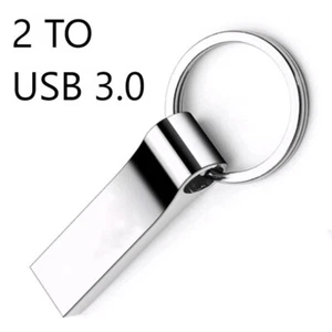 Clé USB 2 TO 2000 GO 3.0 Argent stockage document musique vidéo image Ordinateu - Photo 1/15