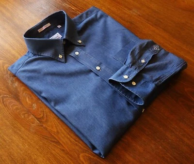 GANT talla L The Indigo Hombre Camisas Casuales Denim Azul - Imagen 1 de 4