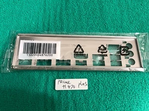 ASUS PRIME H470 PLUS , PRIME H470-PLUS IO SHIELD BACK_PLATE METAL ,ORIGINAL - Zdjęcie 1 z 1