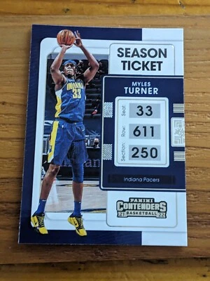 2021-22 Panini Contenders Basketball - Season Ticket - #12 Myles Turner - Image 1 of 3