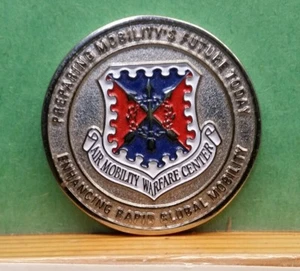 USAF AIR MOBILITY WARFARE CENTER (SILVER) CHALLENGE COIN - Picture 1 of 2