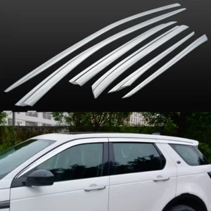 Chrome Window Vent Visor Sun Rain Guard Deflector For Discovery Sport 2015-2024 - Bild 1 von 16