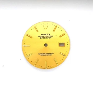 Rolex genuine Gold dial with yellow gold Baton markers e.g 16233 for 36mm models - Picture 1 of 1