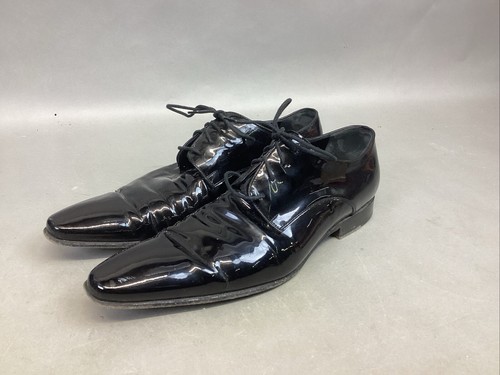 Scarpe eleganti uomo Dsquared2 nero lucido taglia 43 Made in Italy