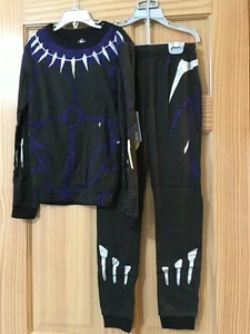 NWT Disney Store Black Panther Costume PJ Pal Marvel's Avengers 4,5,6,7,8,10 - Picture 1 of 4