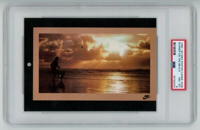 1982 NIKE POSTER CARDS RUNNER ON THE BEACH PSA 8 #228 AD PROMO RUNNING - Image 1 of 3