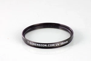 FILTRO CLASICO METALICO T-DIMENSION UV 58 58mm  EXCELLENT CONDITION - Imagen 1 de 1