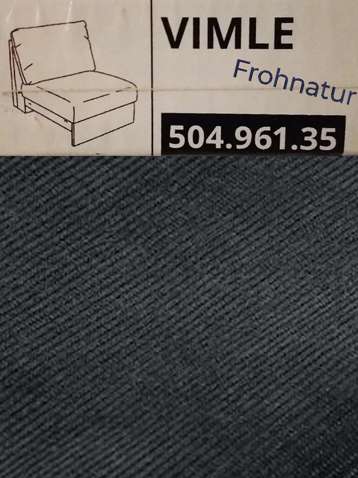 Ikea VIMLE Bezug für 1er Sitzelement Saxemara schwarzblau 504.961.35 NEU OVP - Bild 1 von 1