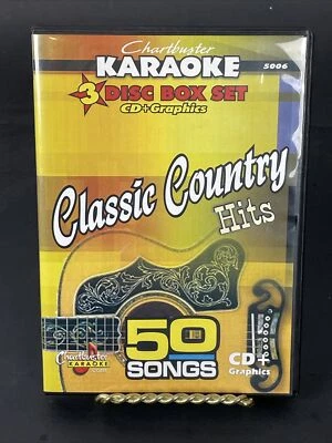 Karaoke: Classic Country Hits (CD, 3-Disc Set, 2005) Buck Owens, Patsy Cline - Imagem 1 de 4