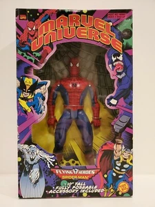 Marvel Universe Flying Heroes 10 Zoll Spiderman voll beweglich mit Zubehör - Bild 1 von 5