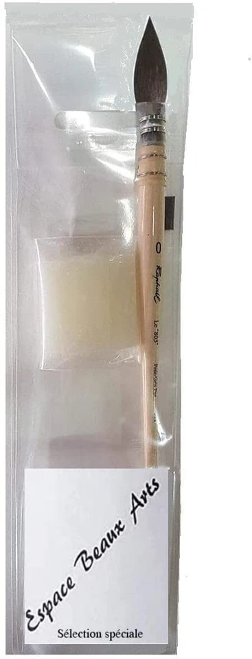 Raphael Pinceau Lavis Aquarelle Petit Gris Pur Serie 803 No.0 +Savon