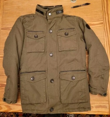 Chaqueta Ben Sherman Original Para Hombre L/G Verde Oscuro Botón Bolsillo Algodón Excelente  Foto 1 de 4