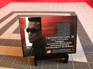 Vintage 2003 Comic Images Terminator 3 Arnold Schwarzenegger Swatch Card - Picture 1 of 4