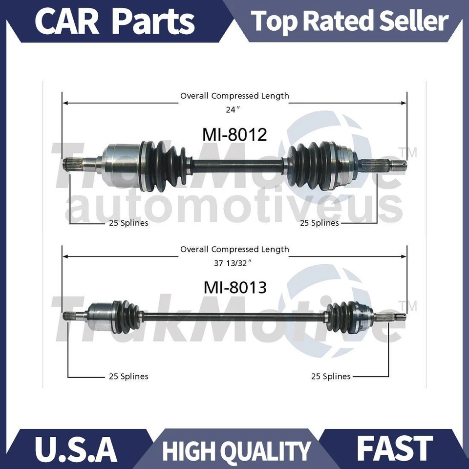 Соединение вала передней оси CV TrakMotive 2X для Mitsubishi Expo LRV FWD 1,8 л 1994-92 - Изображение 1 из 3