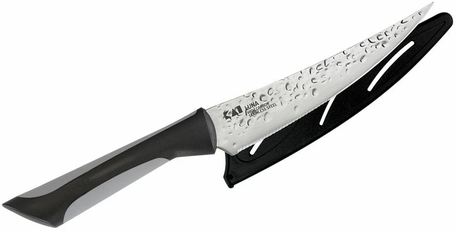 Cuchillo utilitario de cocina Kai USA Luna hoja de acero de alto carbono de 6" goma sintética Foto 1 de 1
