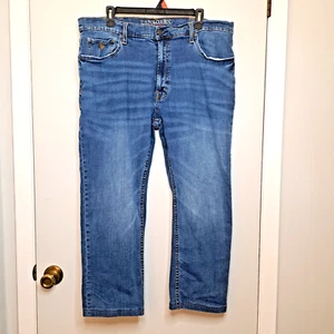 US Polo Assn Uomo 38x30 Blu Denim Jeans Casual Elasticizzato - Foto 1 di 9