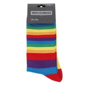 Men's Bamboo Socks Rainbow Red ****SPECIAL OFFER******* - Picture 1 of 11