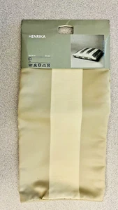 IKEA.  HENRIKA. Pillow Cover Slipcover 20"x 20". Beige & Gold Strips. NEW. - Picture 1 of 9