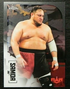 2020 Topps Chrome WWE BASE CARD #56 Samoa Joe RAW - Picture 1 of 2