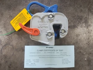 Cambell 6422012 , Series GXL Plate Clamp , 1/16"- 5/8" Grip, 1/2 ton WLL - Picture 1 of 4
