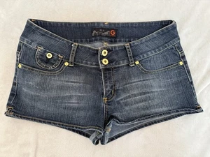 G By Guess Blue Denim Jeans Short Shorts Gr. 31 Sexy Medium Wash Jeans - Bild 1 von 18