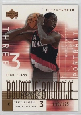 2001-02 Flight Team Copper /125 Ruben Boumtje-Boumtje (Portrait) #101 Rookie RC - Image 1 of 2