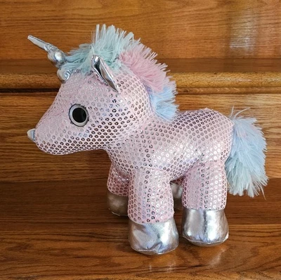DAN DEE Collector Choice Unicorn Stuffed Animal Toy Age 3+  10" Sparkly Pink  - Image 1 of 4