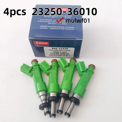 4Pcs Denso 23250-36010 Fuel Injectors for 2009-2012 Toyota Camry RAV4 Highlander — 第 1/4 张图片