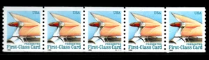Stamp USA 15¢ Auto Tail Fin - Plate #S11111 Coil Strips of 5 MNH stamps SC#2909 - Picture 1 of 2