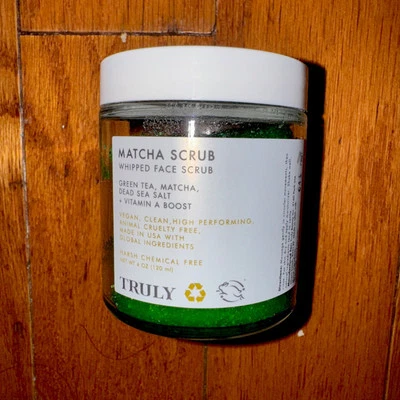 Authentic Truly Matcha Whipped Face Scrub With Sea Salt 4 Oz  Rare - Image 1 of 2