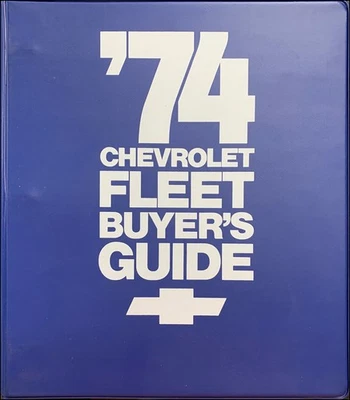 Chevrolet Fleet Buyers Guide 1974 álbum de concesionario - excelente con caja original Foto 1 de 2