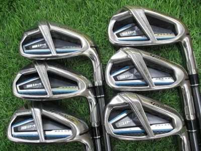 TaylorMade SIM MAX OS Iron Set 6-9,Pw,Aw 6pc Flex Stiff TENSEI BLUE TM60 - Image 1 of 4