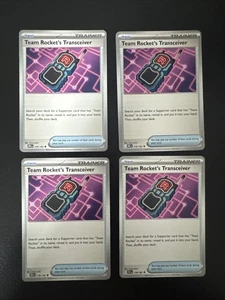 [4x Playset] Team Rocket's Transceiver 178/182 x4 SV10: Destined Rivals (DRI) - Picture 1 of 1