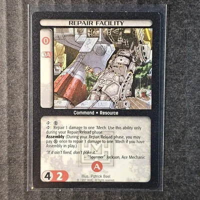 Repair Facilities , 1997 BattleTech CCG Mercenaries Set - Image 1 of 2