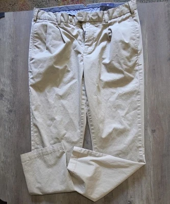 Pantalones Cremieux Classics Para Hombre Tostado/Caqui Relajado Pierna Recta 4 Bolsillos Hombres 36x32 Foto 1 de 4