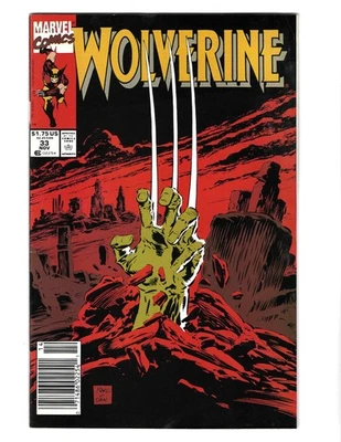 Wolverine #33 Newsstand Variant (Marvel Comics November 1990) F/VF 7.0 - Image 1 of 3