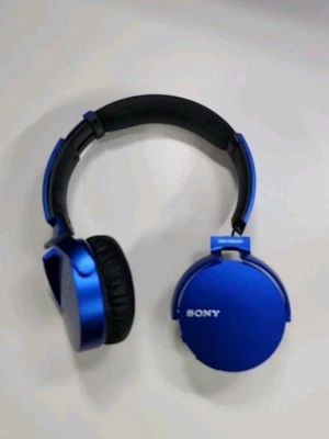 AS IS= Sony Wireless Noise Cancelling Headphones Extra Bass MDR-XB650BT Blue - Image 1 of 3