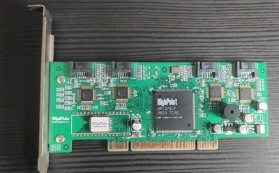 CONTROLLER SATA 4 PORT  PCI ROCKETRAID 1640 WIN98 WINXP DOS RETROGAMING - Immagine 1 di 3