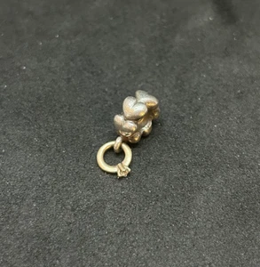 925 Sterling 14K ALE Pandora Wedding Ring Dangle Charm - 2.39g - Picture 1 of 3