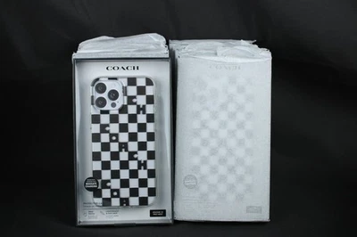 Nueva Funda Protectora Coach New York para Apple iPhone 12 Pro Max - A Cuadros Foto 1 de 4