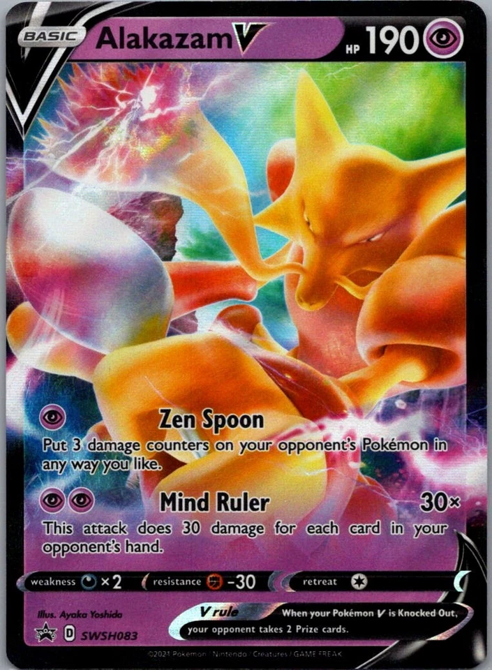 Alakazam V Promo SWSH: Sword & Shield Promo Cards SWSH083 NM - Image 1 of 2