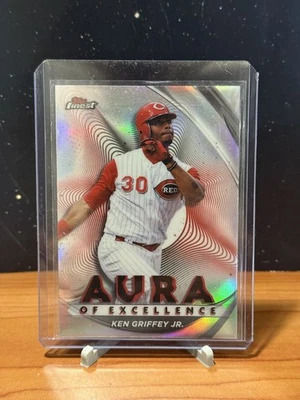 2022 Topps Finest Aura of Excellence #AE-KG Ken Griffey Jr. HOLO Prizm Foil SP🔥 - Image 1 of 4